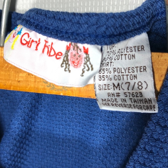 Girl Tribe Sunny Daisies Blue w/ Stripes M (7/8) - Picture 5 of 5